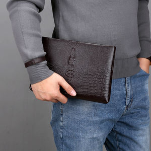 Borsa a Mano <span class=keywords><strong>da</strong></span> <span class=keywords><strong>Uomo</strong></span> di Alta Qualità <span class=keywords><strong>con</strong></span> Stampa Coccodrillo, Design Casual alla Moda <span class=keywords><strong>con</strong></span> Chiusura a <span class=keywords><strong>Cerniera</strong></span> e Fodera in Poliestere, <span class=keywords><strong>Portafoglio</strong></span> Lungo - Product Image 6