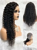 Peluca de Encaje Frontal HD, Cabello Virgen Largo con Ondas Profundas de 18-24 Pulgadas, Densidad 150%, Línea de Cabello Natural, Talla Pequeña/Grande