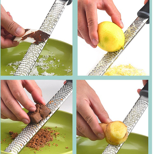 Utensilios de Cocina Multifuncionales para Alimentos y Verduras, Rallador de Queso y Limón de Acero Inoxidable, Rallador de Cítricos con Mango - Product Image 5