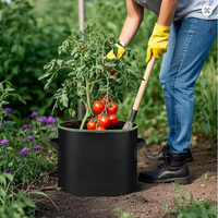 Sacs de culture pour légumes/fleurs/plantes 1/2/3/5/7/10 gallons, pots en tissu non tissé épaissi, écologiques, durables, avec aération, pour jardin