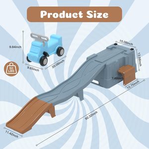 Juguete Montable para Niños al por Mayor, Coche de Empuje con Rampa, Set de Juego para Niños Pequeños, Tobogán de Plástico, Pista de Juguete de Montaña Rusa Ascendente y Descendente - Product Image 4