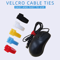 Attaches-câbles réglables double face en nylon écologique auto-adhésives résistantes à la chaleur avec fixation par crochets et boucles