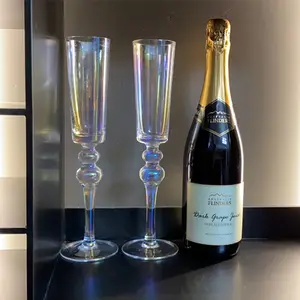 Bicchiere da vino frizzante da Dessert con flauto di cristallo di Champagne arcobaleno fluente