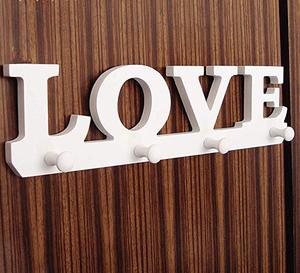 ผนัง LOVE 4 ตะขอหน้าแรกตกแต่งผนังติดผนัง <span class=keywords><strong>Coat</strong></span> <span class=keywords><strong>Rack</strong></span> - Product Image 4