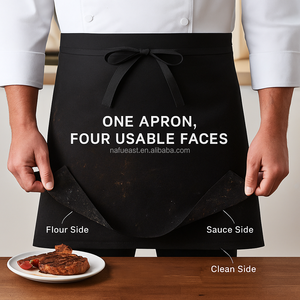 Delantal de Chef para Restaurantes, Delantal de Cintura de 4 Vías, Diseño Personalizado para Mayor Comodidad y Estilo - Product Image 2