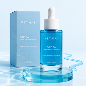Suero Facial Antiarrugas con Péptidos de Cobre GHK-Cu 30ml, Ácido Hialurónico Hidratante y Reafirmante, Suavizante de Líneas Finas, Marca Privada OEM ODM - Product Image 1