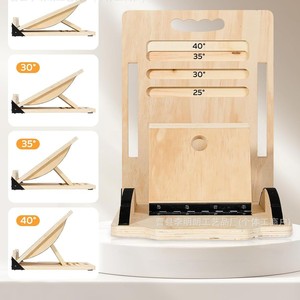Planche inclinée en bois de chêne antidérapante pour étirement des mollets, équipement de rééducation et de fitness, pédalier incliné - Product Image 3
