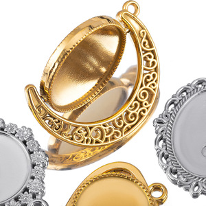 Ciondoli a Forma di Cuore Irregolare in Acciaio Inossidabile 316L, Placcati in Oro 18K, Antiallergici, Inossidabili, Lucidati a Specchio - Product Image 6