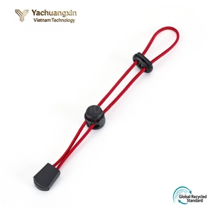 Black Elastic Cord Straps with Buckle <b>Locks</b> for Outdoor Hiking Backpacks 2-Pack - Product Image 2