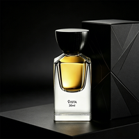 Flacon de parfum en verre transparent de luxe VISTA, forme carrée, pulvérisateur de haute qualité, bouchon à vis, volume de 30 ml, impression sérigraphique, modèle T41