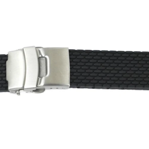 Bracelets de montre intelligente classiques JD031, en silicone noir, résistants à l'eau, unisexes, logo personnalisé, tailles 18-24 mm, bracelet en silicone - Product Image 2