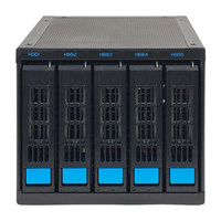 Caja de Disco Duro MACASE MZ35 SATA de Aluminio con 4 Bahías Intercambiables en Caliente y 1 Ventilador 8025 para Discos Duros de 3.5/2.5 Pulgadas