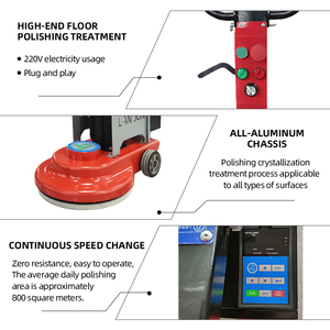 Pulidora de Pisos Semiautomática de Alta Resistencia, 5.5HP/4KW, 220V, de Alta Velocidad, para Mármol y Concreto, Adecuada para Grandes Centros Comerciales - Product Image 5