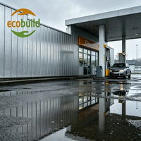 Panneau composite en aluminium Ecobuild Factory Grooving Alucobond pour mur extérieur de station-service, 4 mm, 4x8, matériau de façade, panneau composite en aluminium ACM
