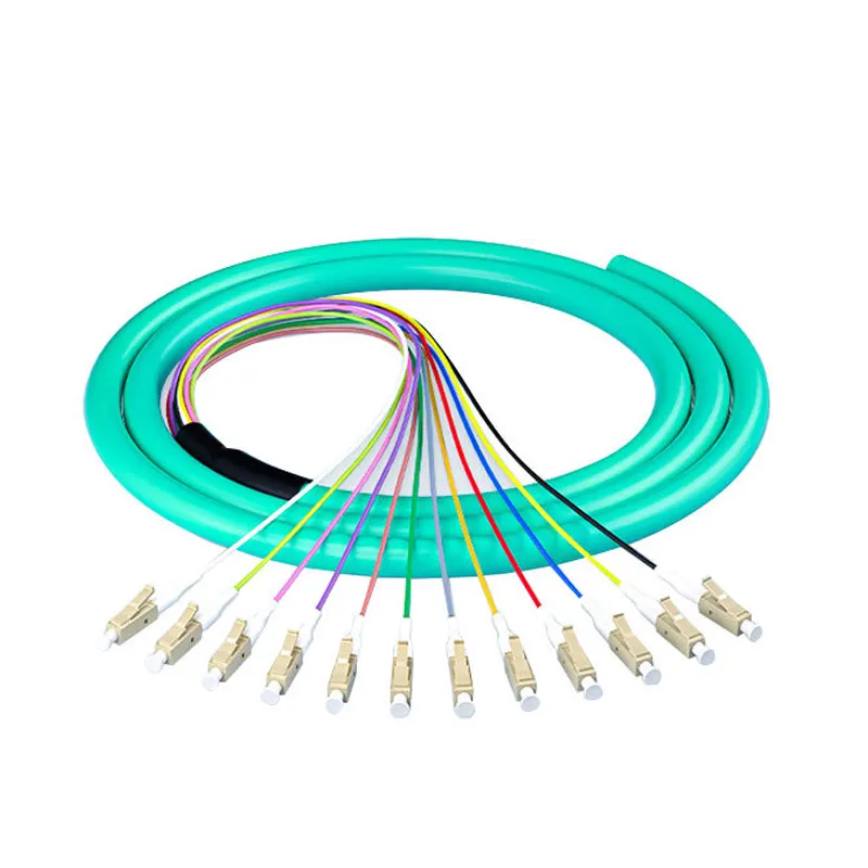 12 de fibra 0,9mm MM50/125 OM3... OM4 de PVC/LSZH lc 1/1 5 metros de fibra óptica pigtail