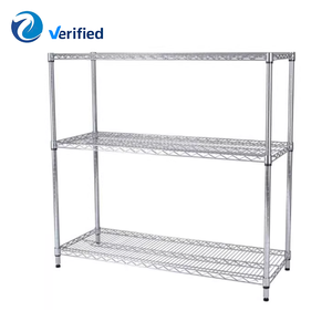 رف تخزين صناعي ثلاثي الطبقات قابل للتعديل من الأسلاك الفولاذية المتينة - Product Image 2