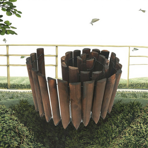 Outdoor Wholesale Modern Decorative Hemlock Spruce Lawn <b>Edging</b> Heat Treated Wooden Garden Fencing Eco-Friendly Waterproof - Product Image 3