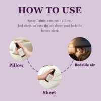 Spray de sommeil à la lavande biologique avec huile essentielle pure pour un sommeil profond et rapide - Brume naturelle pour oreiller, échantillon gratuit, OEM/ODM pris en charge