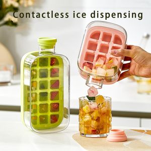 Botella Enfriadora 2en1 Hacedor Bolas Hielo Moldes Cubitos Hielo para Bebidas Frías Americano con Tapa Pajita Portacordón - Product Image 3