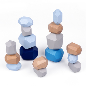 Bán buôn Montessori cảm giác đầu mầm non Đồ chơi gỗ cầu vồng đá khối xây dựng đồ chơi bằng gỗ giáo dục - Product Image 3