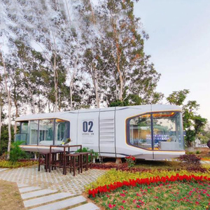 Vintage Caravan Sản Xuất Nhà Cung Cấp Luxury Đúc Sẵn Di Động Capsule Nhà Hiện Đại Cắm Trại Nhà Với Đầy Đủ Thiết Bị Nhà Bếp - Product Image 5