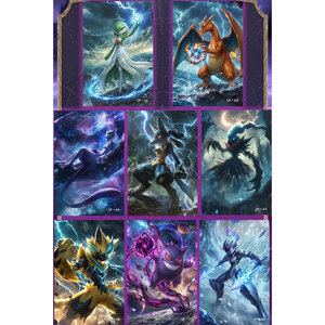 MS <span class=keywords><strong>Firefox</strong></span> Creative's Dark Series Pokemoned Troisième Édition Planche d'art Shikishi en Acrylique Fan Art Carte TCG Charizard Gengar Booster - Product Image 4