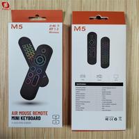 Télécommande Clavier Souris Air Sans Fil Mini M5 2.4G Double Mode Rétroéclairage Multicolore Qualité Supérieure