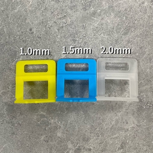 Clips reutilizables <span class=keywords><strong>para</strong></span> azulejos de 1mm de grosor, sistema de nivelación, espaciador de azulejos, <span class=keywords><strong>cuñas</strong></span> con espaciadores de accesorios <span class=keywords><strong>para</strong></span> suelo - Product Image 6