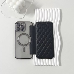 Étui de téléphone à rabat à motif enduit de trempage Porte-carte Attachement magnétique pour <span class=keywords><strong>iPhone</strong></span> 17 PRO MAX Coque en cuir de 16 pouces - Product Image 5