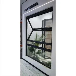 커튼 접이식 창 테라스 유약 방음 알루미늄 프레임 알루미늄 바이 폴딩 발코니 대형 유리 창