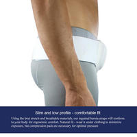 Ceinture de soutien pour hernie inguinale pour hommes fabriquée dans le traitement de l'aine et la sangle de récupération anti-douleur avec 2 coussinets de compression amovibles