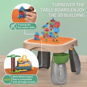Tableau de dessin en plastique multi-activités <span class=keywords><strong>pour</strong></span> enfants avec <span class=keywords><strong>projecteur</strong></span> et blocs de construction - Product Image 6