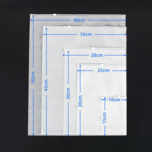 Sous-vêtements Chaussettes Sac à fermeture éclair givré en plastique biodégradable Transparent Emballage personnalisé Sac à fermeture éclair en poly pour vêtements - Product Image 5