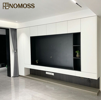 Meuble TV de rangement moderne et minimaliste sur mesure pour projets d'aménagement intérieur d'appartements haut de gamme