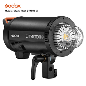 Flash de studio haute vitesse Qt400iii 400W 1/8000s avec synchronisation rapide, système sans fil 2.4G intégré et <span class=keywords><strong>ampoule</strong></span> de modélisation LED 40W - Product Image 1