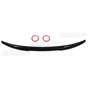 สปอยเลอร์หลัง ABS สีดำเงา สำหรับ Audi A3 และ S3 Sedan V Type 2014-2018 Highkick - Product Image 2