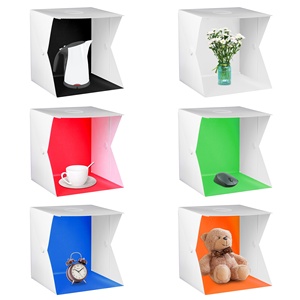 40cm FONDO DE SEIS COLORES 2LED nuevo diseño de cubierta en <span class=keywords><strong>espiral</strong></span> Mini caja blanda de <span class=keywords><strong>estudio</strong></span> de fotografía plegable - Product Image 3