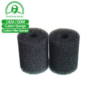 Filtre à air en mousse de charbon actif sur mesure, à cellules ouvertes, noir, haute densité, pour la purification des fumées et des poussières industrielles
