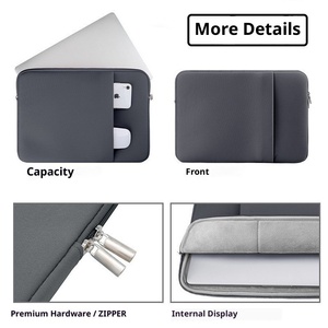 Housse d'<span class=keywords><strong>ordinateur</strong></span> portable en néoprène OEM tendance, avec poignée, anti-chute, coussin d'air, ceinture et étui étanche pour affaires – Meilleures ventes - Product Image 3