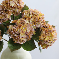 Fleurs artificielles imprimées en 3D, Hortensia à toucher réel, hydratantes, pour la décoration de la maison, mariage, salon