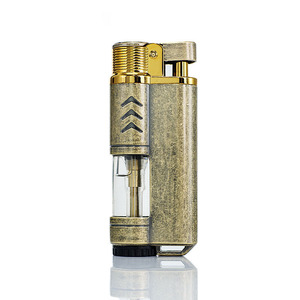 旧货金属外壳防风蓝色火焰打火机视觉气体窗户丁烷打火机 - Product Image 3