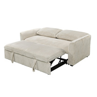 Ensemble de canapés modulaires en tissu velours de style européen pour salon, canapé-lit en bois 3 places
