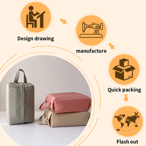 Bolsa de almacenamiento de calcetines de viaje portátil Ropa ajustada Bolsa de almacenamiento de cremallera de mano especial impermeable - Product Image 6