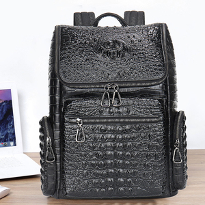 Sac à dos en <span class=keywords><strong>cuir</strong></span> pour <span class=keywords><strong>homme</strong></span> personnalisé, sac de voyage portable avec doublure en polyester, fermeture éclair étanche, sac à dos pour <span class=keywords><strong>ordinateur</strong></span> portable de <span class=keywords><strong>17</strong></span> <span class=keywords><strong>pouces</strong></span> - Product Image 4