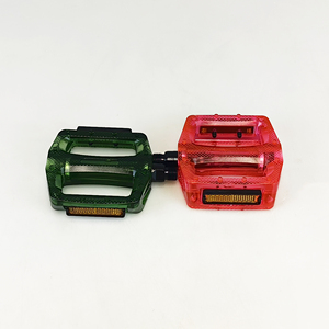 Pédales de vélo colorées grandes pièces de vélo de montagne/route transparentes à plaque <span class=keywords><strong>plate</strong></span> - Product Image 5