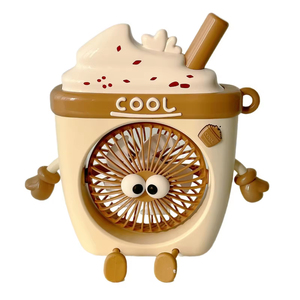 <span class=keywords><strong>Ventilateur</strong></span> à main au design de dessin animé pour les activités de plein air, <span class=keywords><strong>ventilateur</strong></span> à main électrique rechargeable USB en forme de crème glacée mignon - Product Image 1