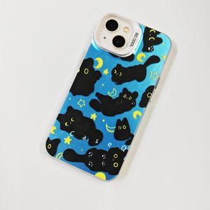 เคสโทรศัพท์มือถือลายคนรักแมว TPU เคสโทรศัพท์แมวน่ารักสำหรับ iPhone 12 13 MINI 11 14 15 16 PRO MAX - Product Image 6