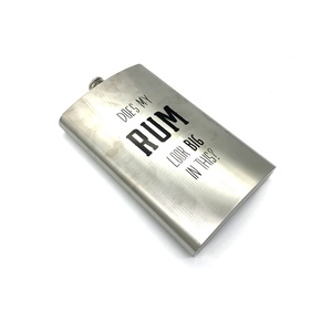 Sun Well Silver Mini Flasque à whisky en acier inoxydable 5oz, logo couleur unie, écologique, durable, design portable, style américain - Product Image 6