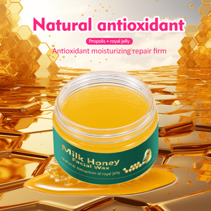Fábrica nueva llegada Anti-oxidación e hidratante leche abeja cera Peeling máscara crema de hierbas máscara facial con Material de cristal - Product Image 3