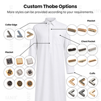 Boutons-pression décoratifs en métal Zamak pour Thobe et Jubba, personnalisables avec logo et motif, fabrication OEM/ODM par Jinyi Button Manufacturer